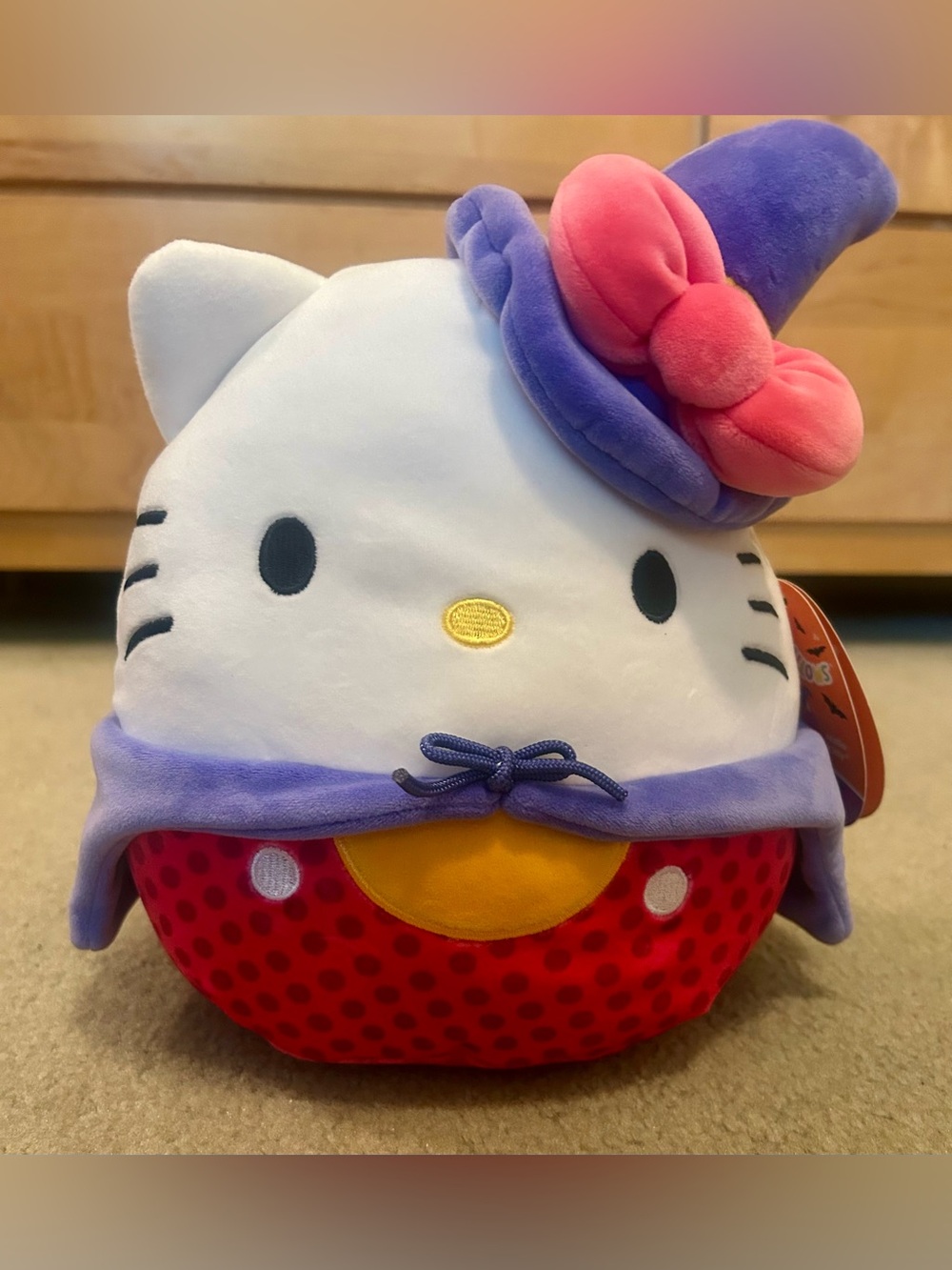 Squishmallows Jazwares Hello Kitty Halloween Witch Plush